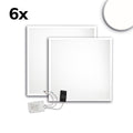 LED Panel ECO Backlight Line 625 UGR<19 2H/2H, CRI80, 36W, neutralweiß, 6er Pack, 1-10V dimmbar