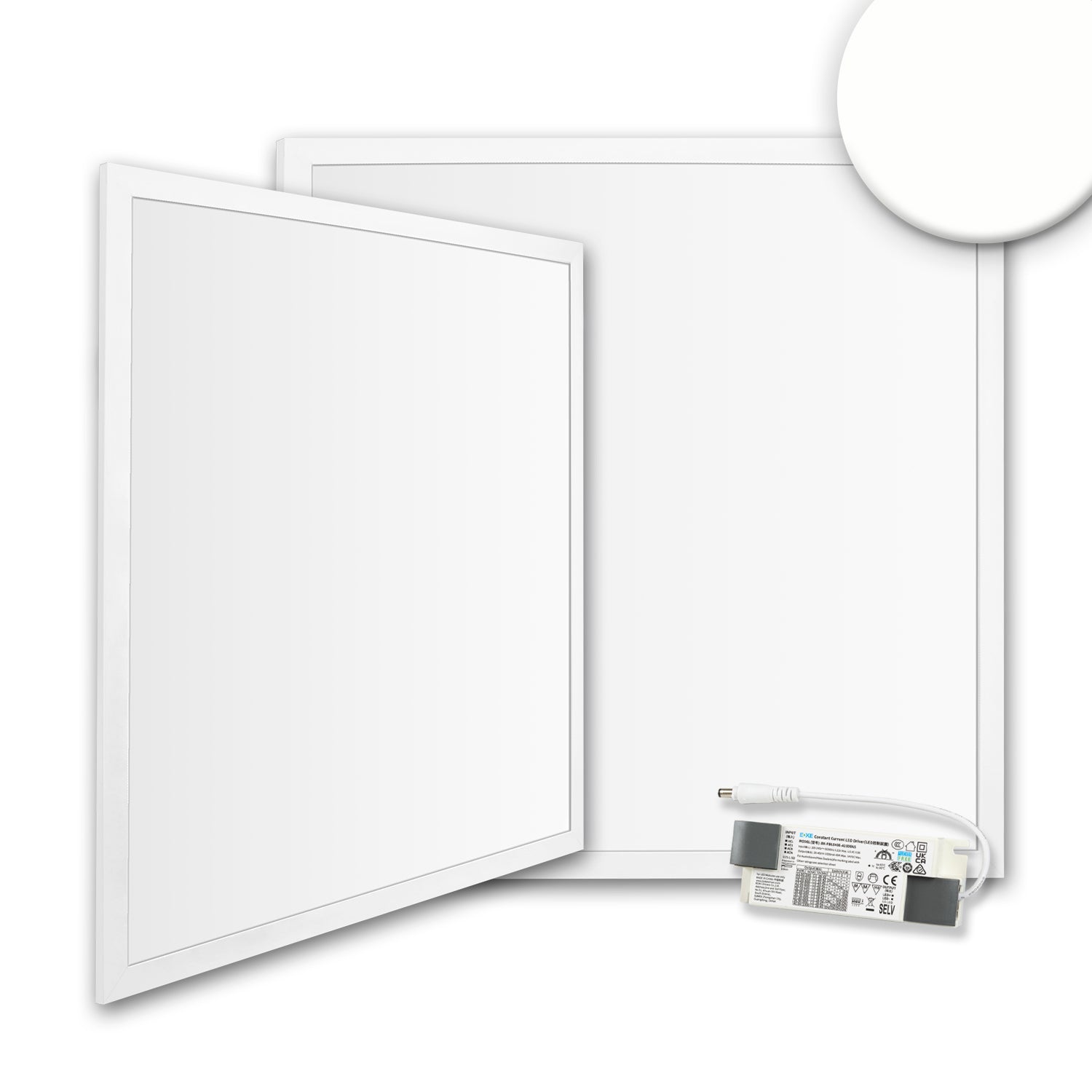 LED Panel Business Line 625 UGR<19 2H/2H, 36W, weiß RAL9016, neutralweiß, PowerSwitch 21-40W
