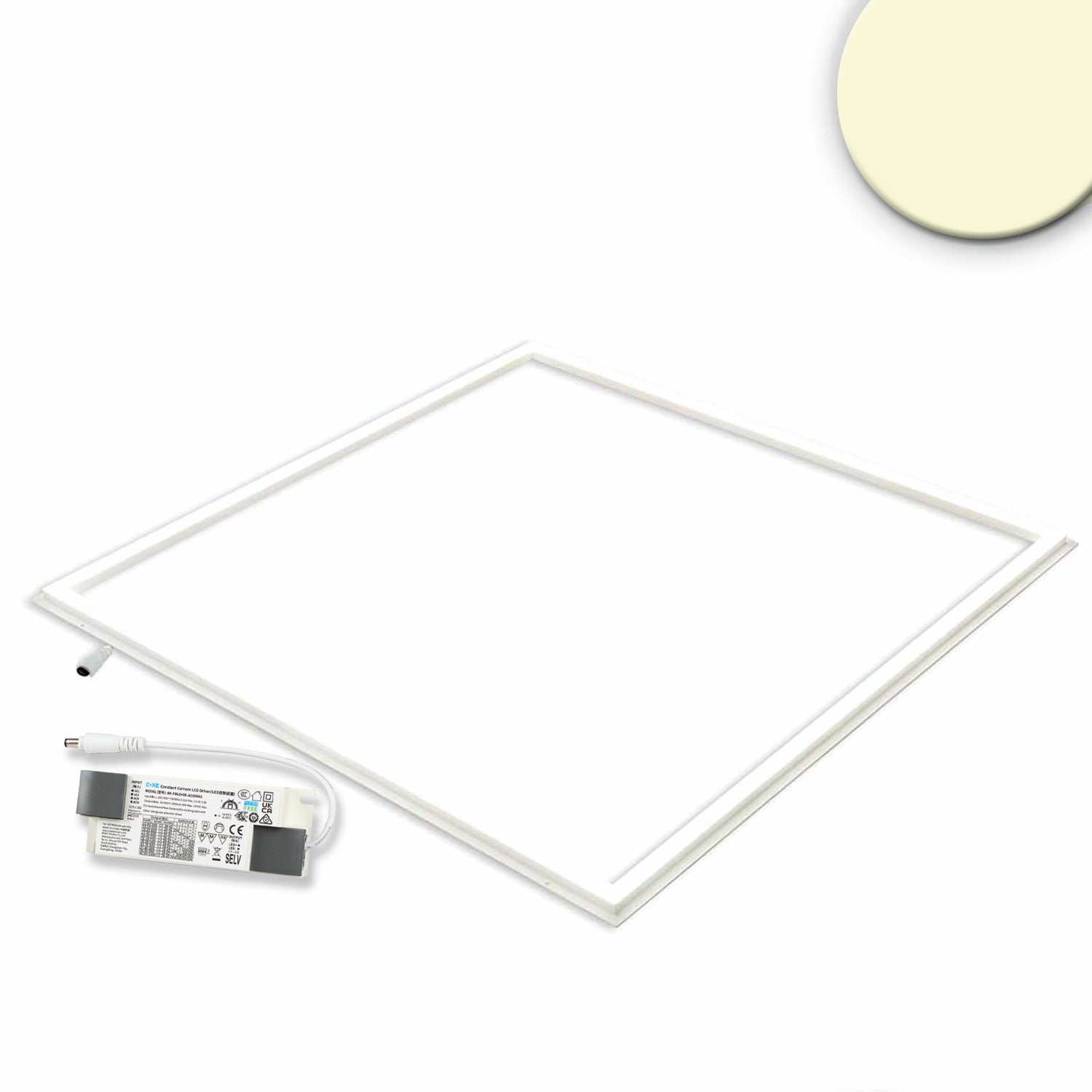 LED Panel Frame 600, 40W, warmweiß, PowerSwitch 21-40W