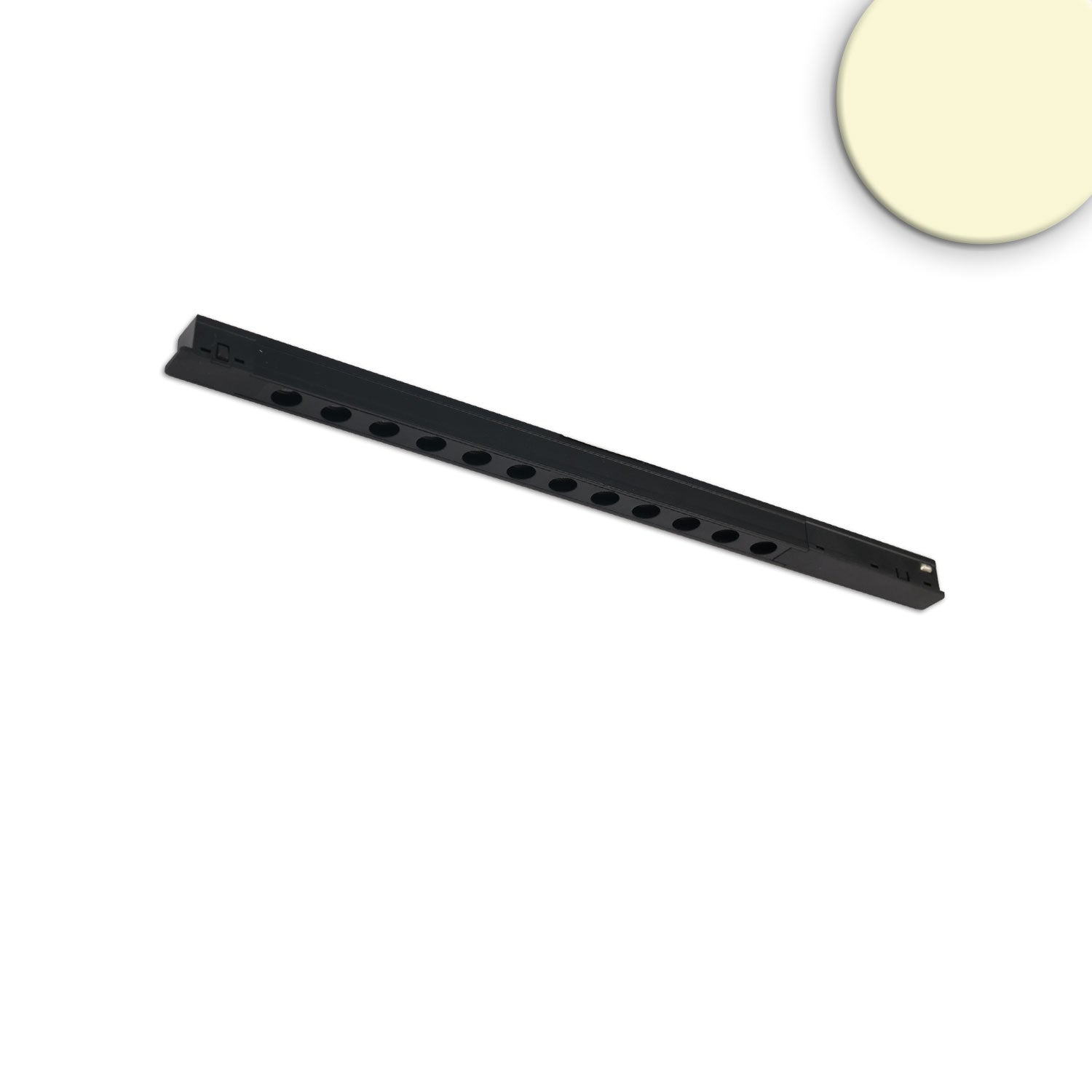 Track48 Leuchte Mini Raster, schwarz, 34cm, 12W, 36°, UGR<19, 48V DC, 3000K, CRI90