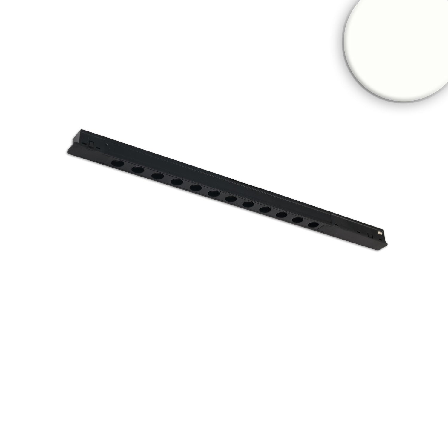 Track48 Leuchte Mini Raster, schwarz, 34cm, 12W, 36°, UGR<19, 48V DC, 4000K, CRI90