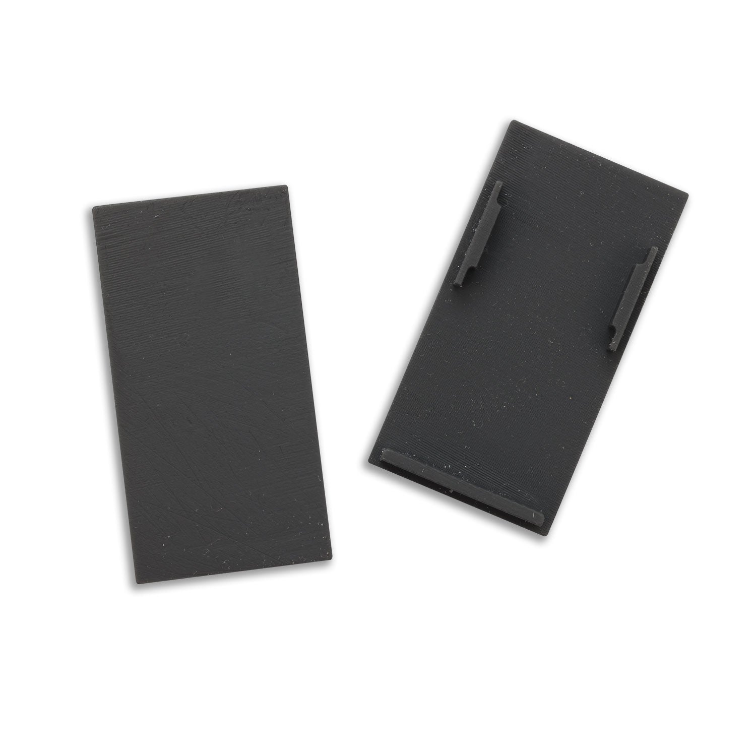 Endkappe außenliegend, schwarz für Track48 Schiene (H50) mit transluz. COVER, 2 STK