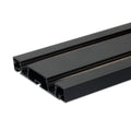 Gardinenprofil Curtain10 DOUBLE, schwarz RAL9005, 200cm