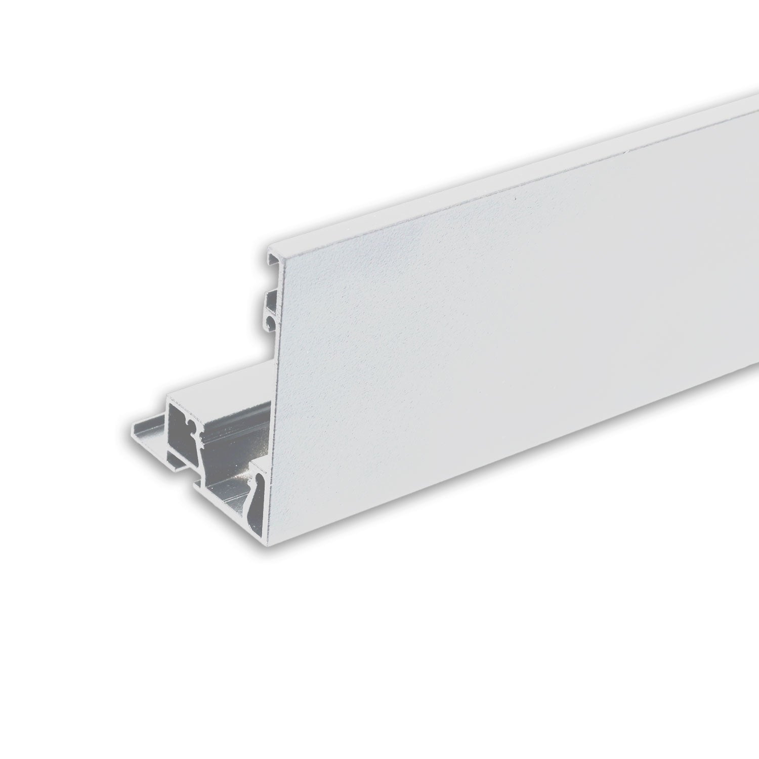 Karniesen-Blende VISOR mit Lichtlinienoption für Gardinenprofil Curtain, weiß RAL 9010