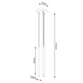 Pendelleuchten PASTELO 3P golden Sollux Lighting