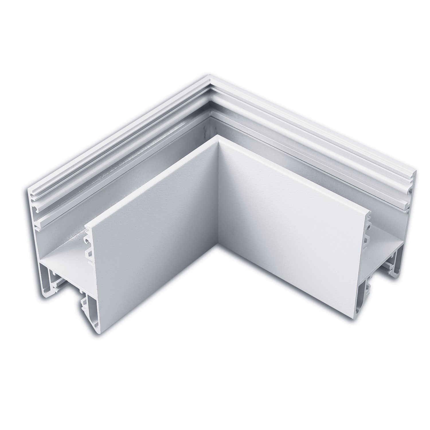 HALON 90° Eck, geschweißt, 120x120mm, silber pulverbeschichtet, exkl. Cover