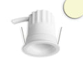 LED Einbaustrahler BACK32, weiß matt, rund, 5W, CRI90, 2700K, rückversetzt, Honeycomb, dimmbar