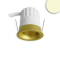 LED Einbaustrahler BACK32, gold, rund, 5W, CRI90, 3000K, rückversetzt, Honeycomb, dimmbar