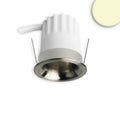 LED Einbaustrahler BACK32, nickel geb., rund, 5W, CRI90, 3000K, rückversetzt, Honeycomb, dimmbar