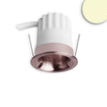 LED Einbaustrahler BACK32, rosegold, rund, 5W, CRI90, 2700K, rückversetzt, Honeycomb, dimmbar