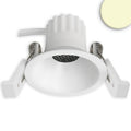LED Einbaustrahler BACK45, weiß matt, rund, 5W, CRI90, 3000K, rückversetzt, Honeycomb, dimmbar