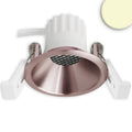 LED Einbaustrahler BACK45, rosegold, rund, 5W, CRI90, 3000K, rückversetzt, Honeycomb, dimmbar