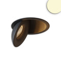 LED Einbauleuchte Sphere schwarz/schwarz, 2700K, 10W, CRI90, dimmbar
