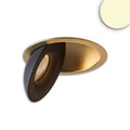 LED Einbauleuchte Sphere gold/schwarz, 2700K, 10W, CRI90, dimmbar