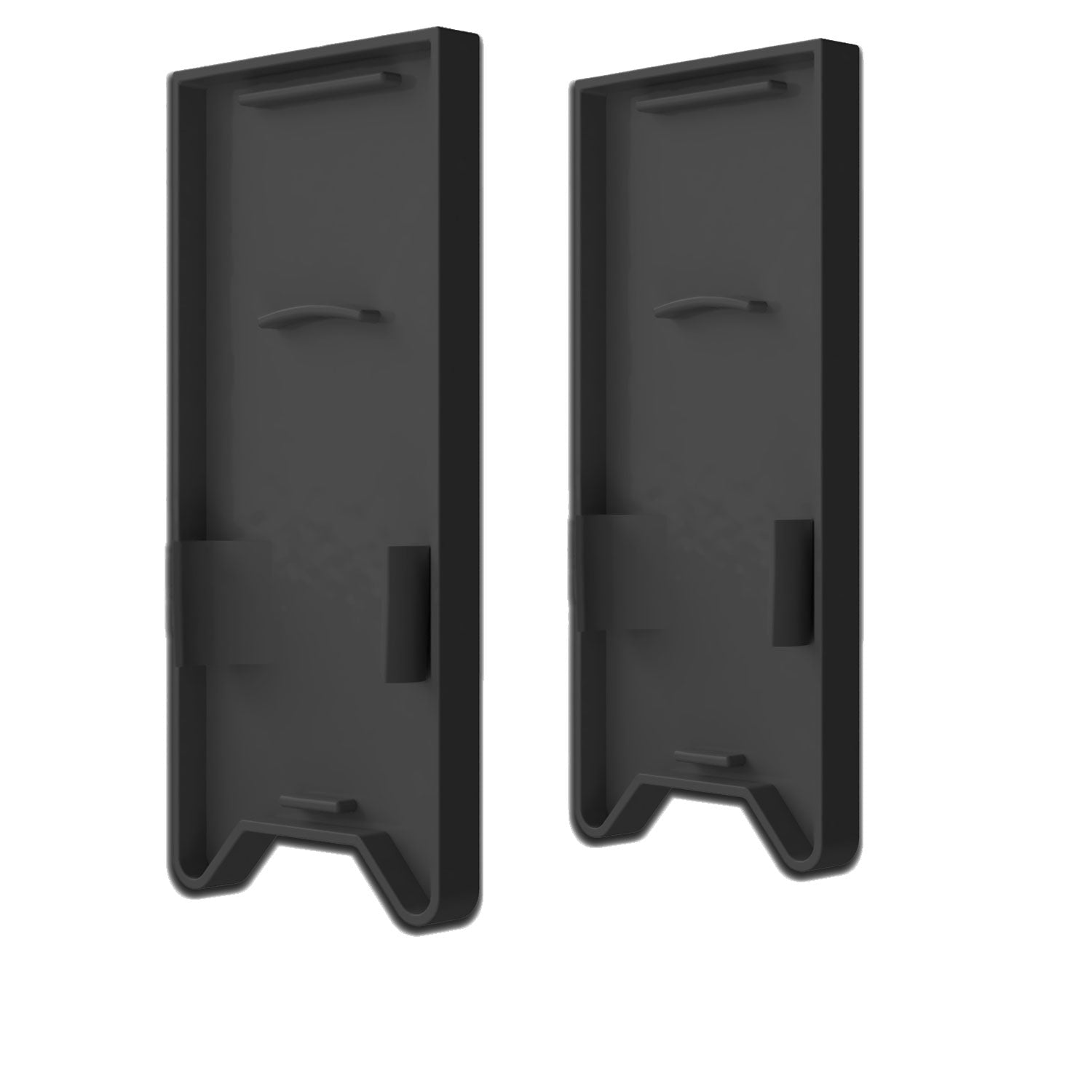 Endkappe EC120 mit Lichtfalle, schwarz für Leuchtenprofil HALON mit U-Cover C63, 2 Stück