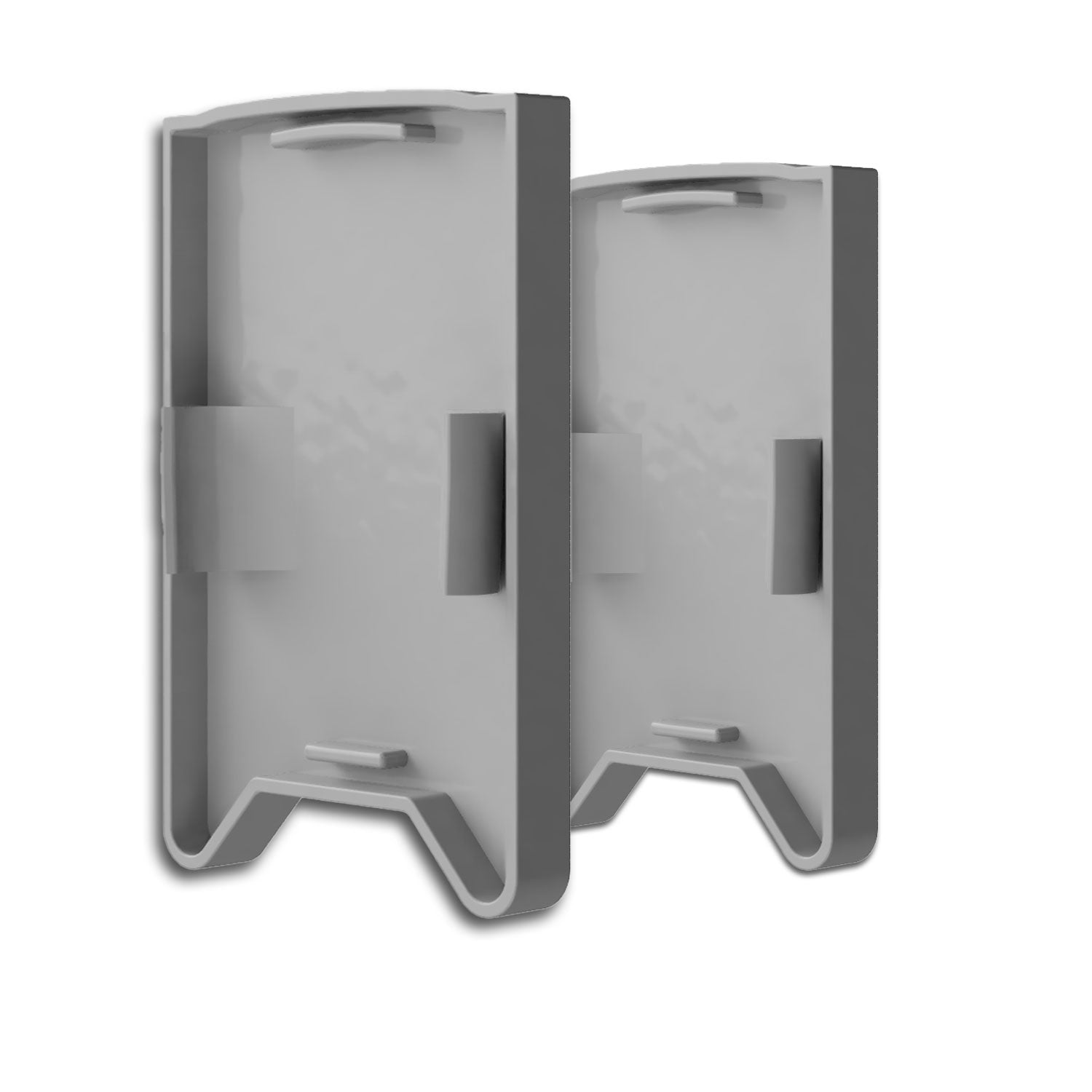 Endkappe EC119 mit Lichtfalle, silber für Leuchtenprofil HALON mit Cover C29/C61, 2 Stück