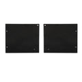 Endkappe Alu EC127 für Curtain10 ONE mit VISOR, 1 Paar (links & rechts), schwarz