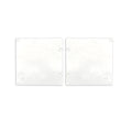 Endkappe Alu EC131 für Curtain10 ONE HIGH mit VISOR, 1 Paar (links & rechts), weiß