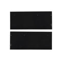 Endkappe Alu EC129 für Curtain10 DOUBLE mit VISOR, 1 Paar (links & rechts), schwarz