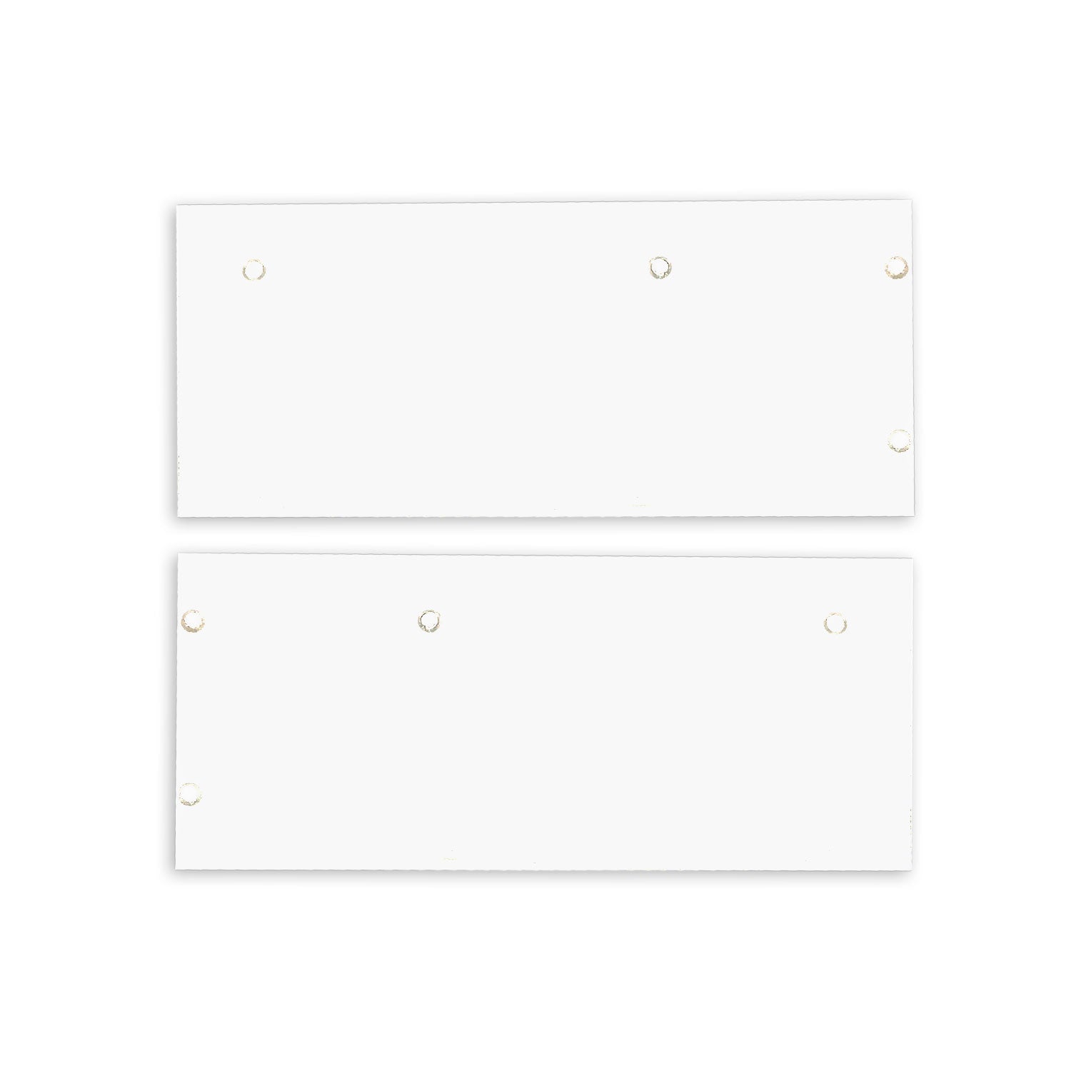 Endkappe Alu EC129 für Curtain10 DOUBLE mit VISOR, 1 Paar (links & rechts), weiß