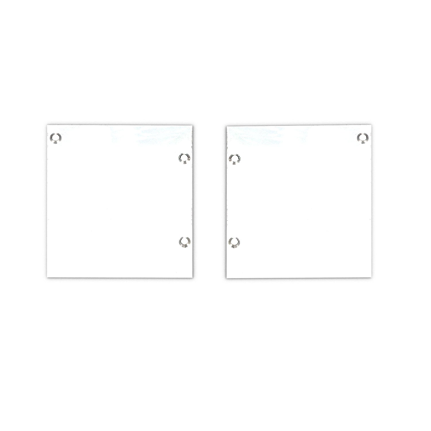 Endkappe Alu EC133 für Curtain10 ONE FLAT mit VISOR, 1 Paar (links & rechts), weiß