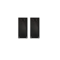 Endkappe Alu EC130 für Curtain10 ONE HIGH, 2 Stück, schwarz