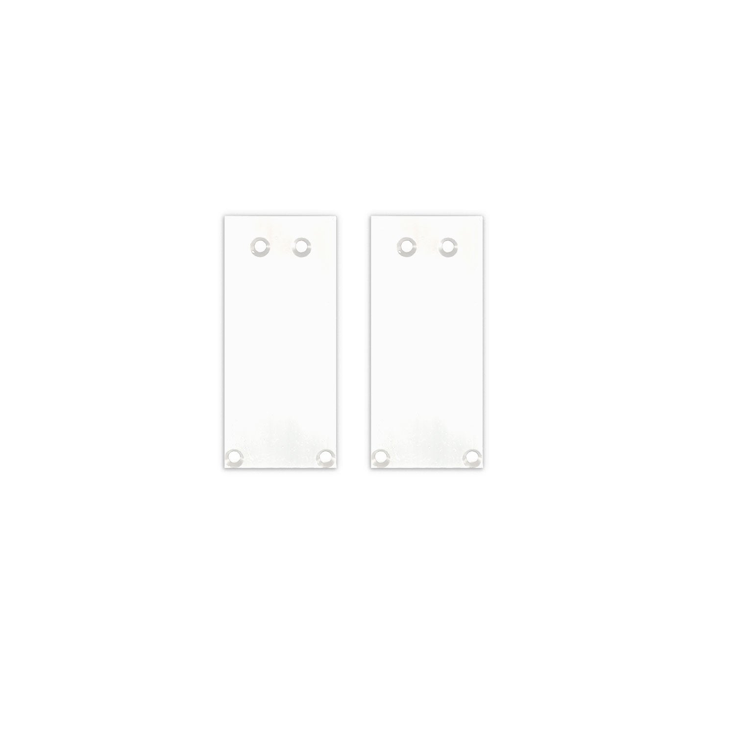 Endkappe Alu EC130 für Curtain10 ONE HIGH, 2 Stück, weiß