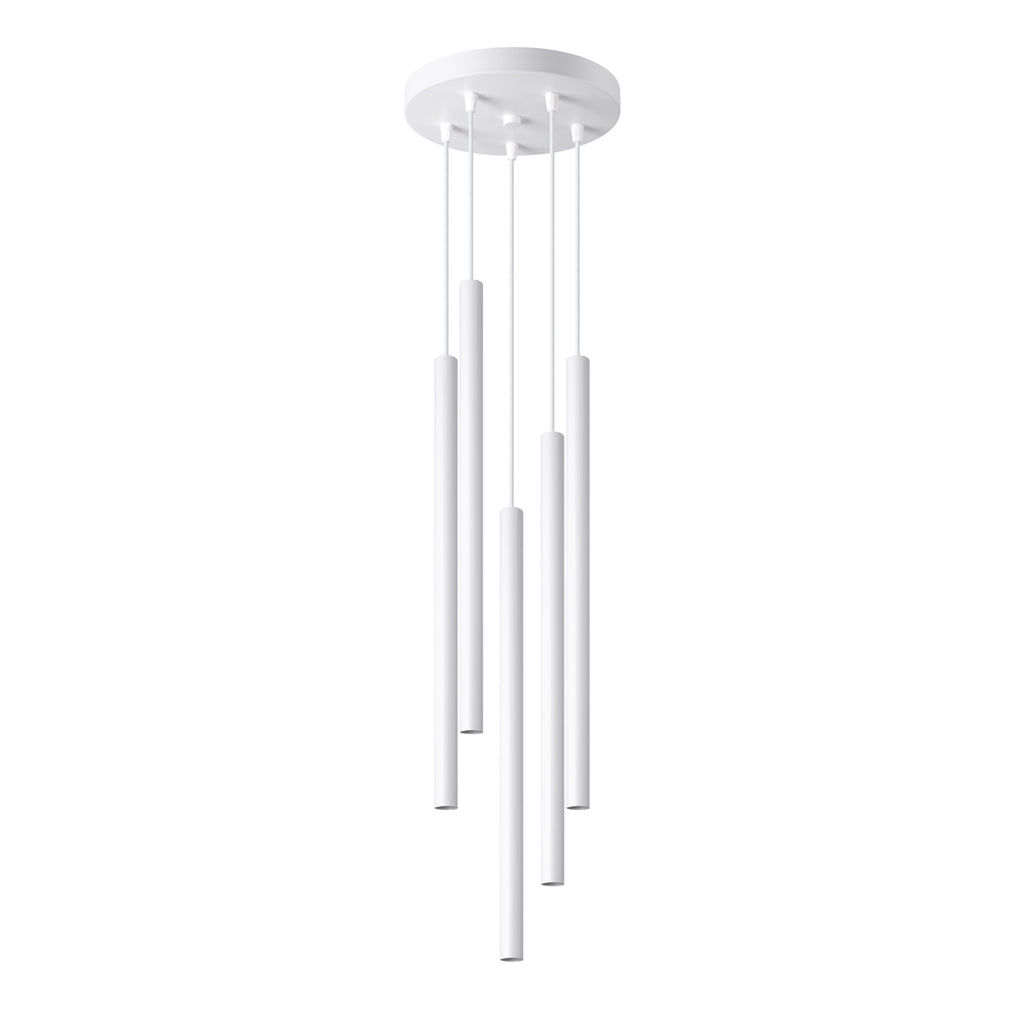 Pendelleuchten PASTELO 5P weiß Sollux Lighting