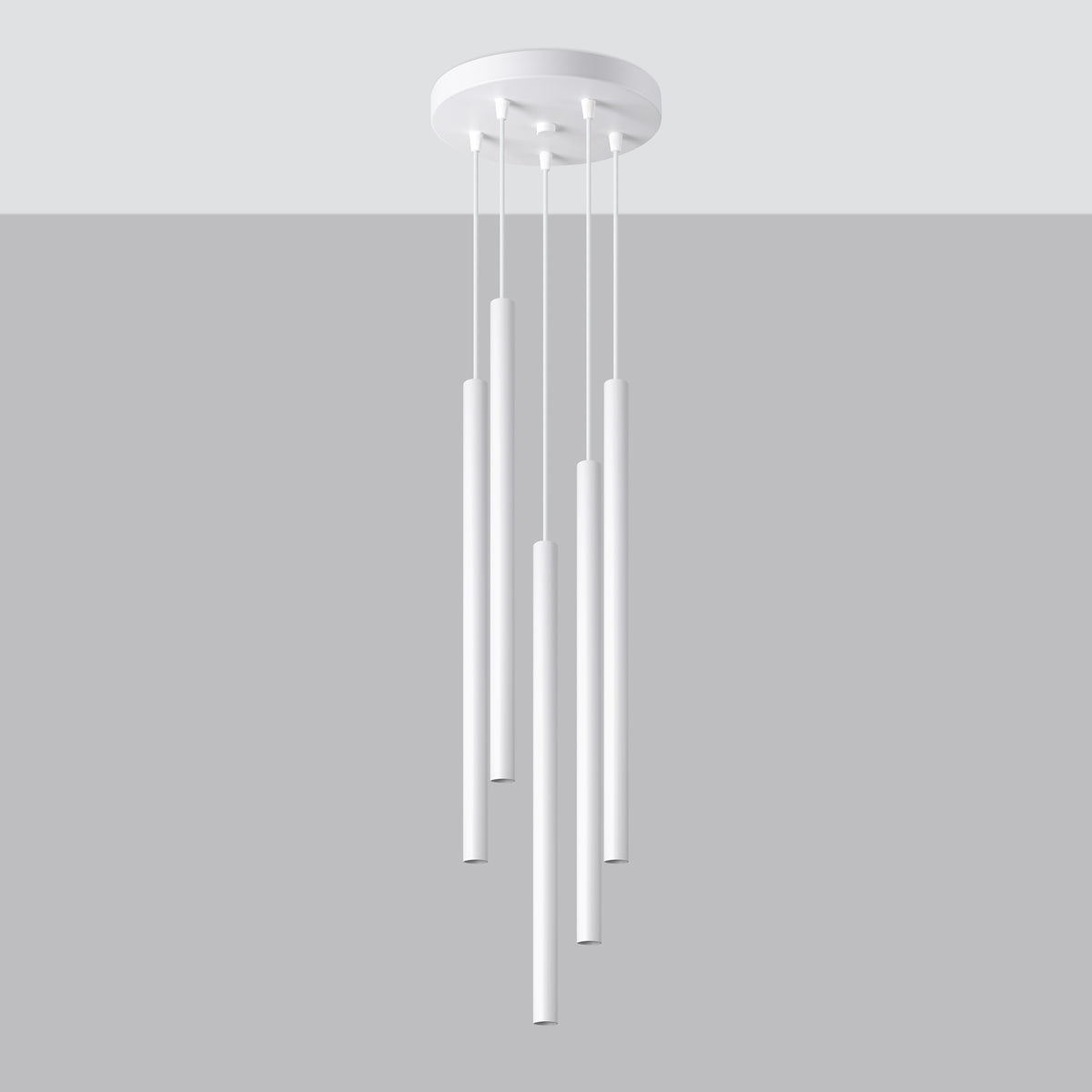 Pendelleuchten PASTELO 5P weiß Sollux Lighting