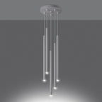Pendelleuchten PASTELO 5P weiß Sollux Lighting