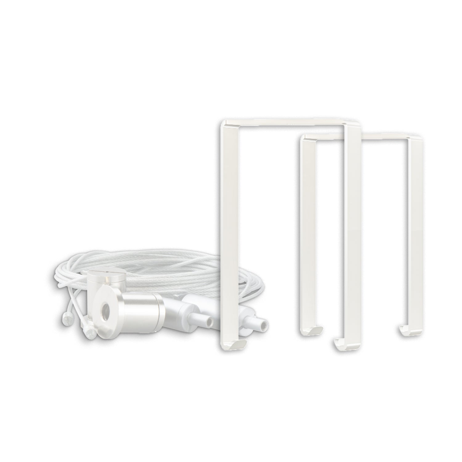 Montagebügel Z65 für Leuchtenprofil HALON mit Seilabhängung, 2 STK, weiß