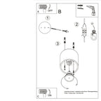Deckenleuchte - Spot - Strahler ORBIS 1 golden Sollux Lighting