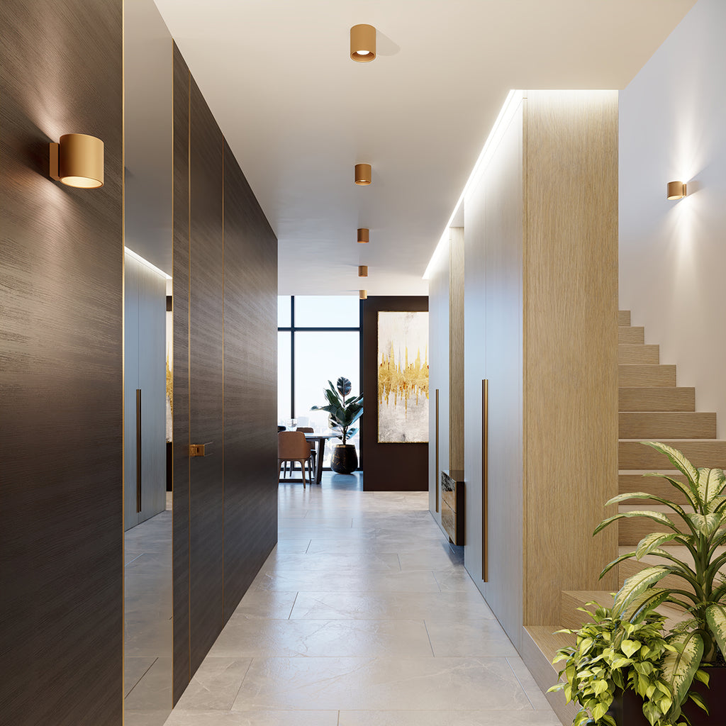 Deckenleuchte - Spot - Strahler ORBIS 1 golden Sollux Lighting