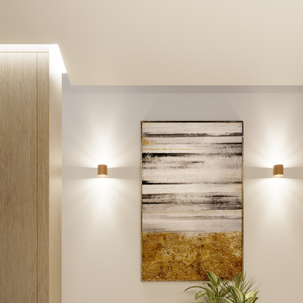 Deckenleuchte - Spot - Strahler ORBIS 1 golden Sollux Lighting