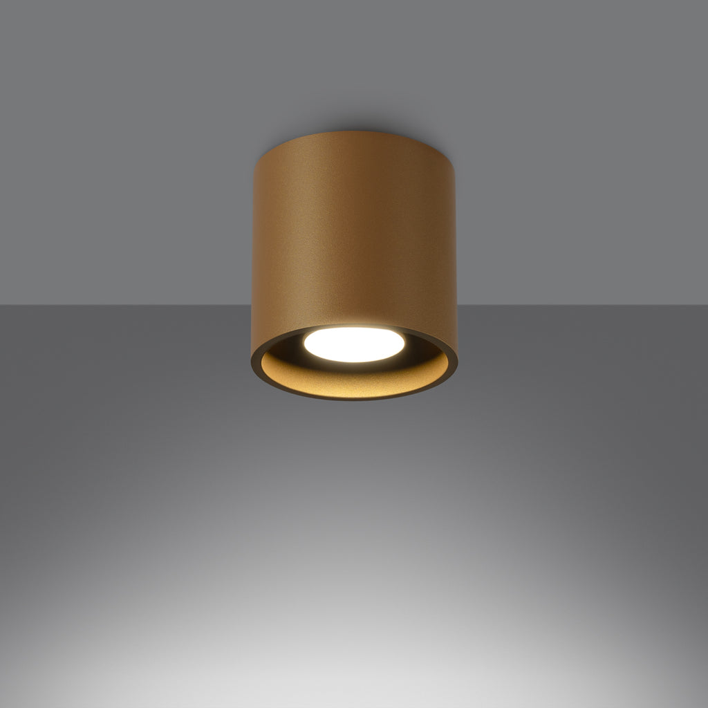 Deckenleuchte - Spot - Strahler ORBIS 1 golden Sollux Lighting