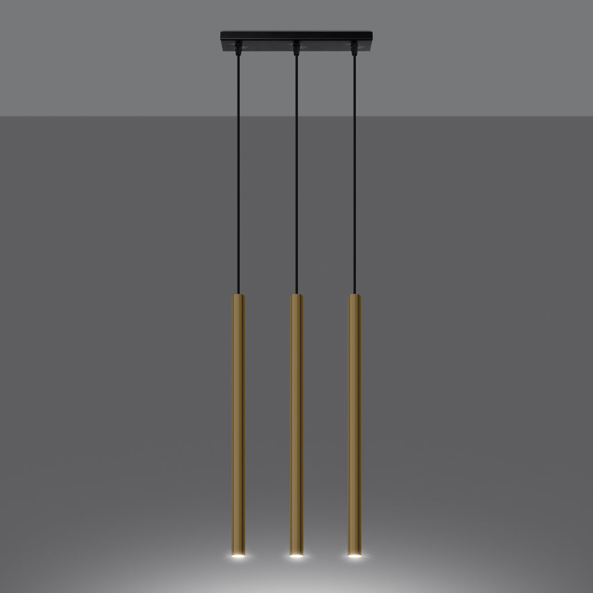 Pendelleuchten PASTELO 3L glanzgold Sollux Lighting