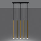 Pendelleuchten PASTELO 5L glanzgold Sollux Lighting