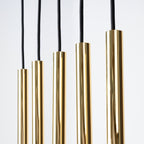 Pendelleuchten PASTELO 5L glanzgold Sollux Lighting