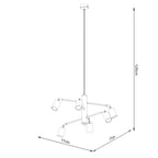 Pendelleuchte LEMMI 6 weiß Sollux Lighting