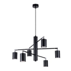 Pendelleuchte LEMMI 6 schwarz Sollux Lighting