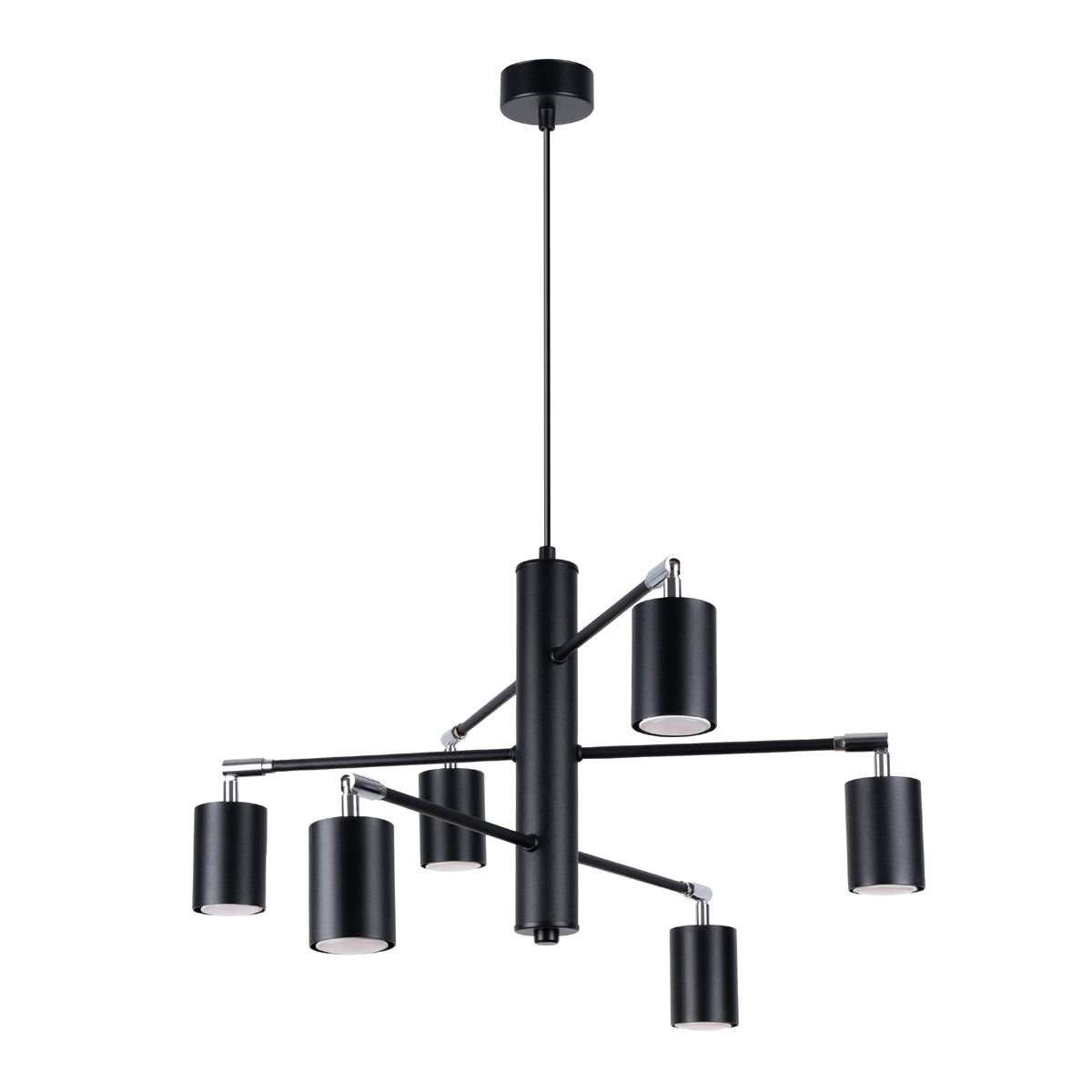 Pendelleuchte LEMMI 6 schwarz Sollux Lighting