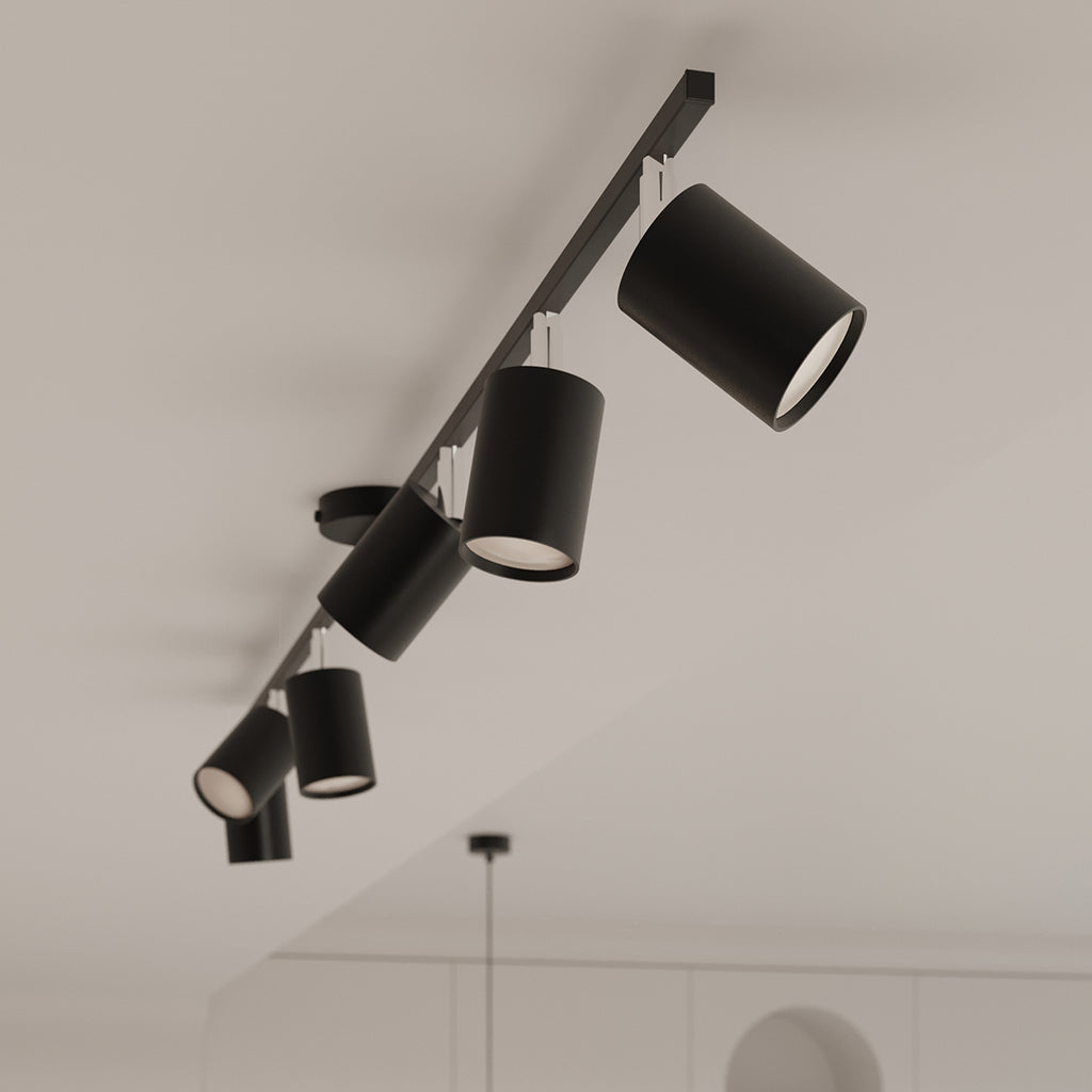 Pendelleuchte LEMMI 6 schwarz Sollux Lighting