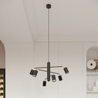 Pendelleuchte LEMMI 6 schwarz Sollux Lighting