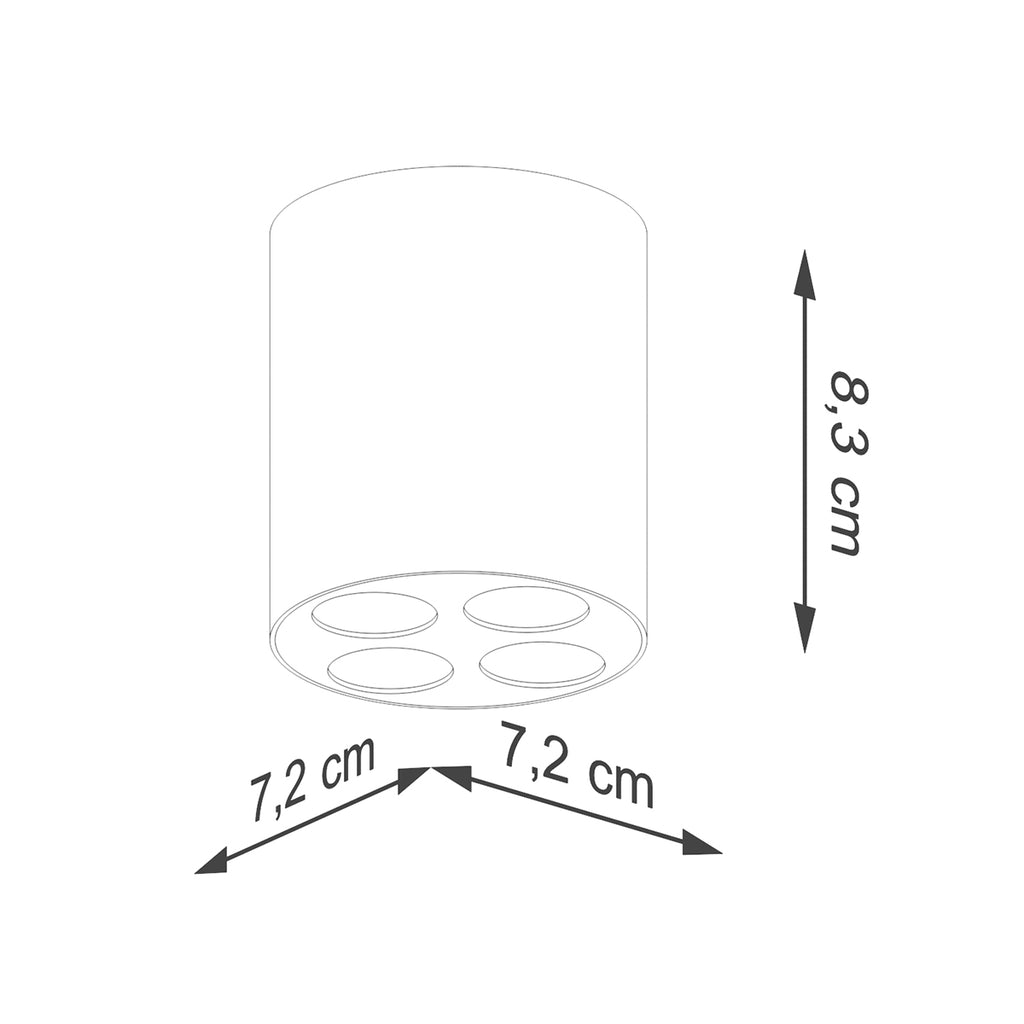 Deckenleuchte - Spot - Strahlerd ZOE schwarz LED Sollux Lighting