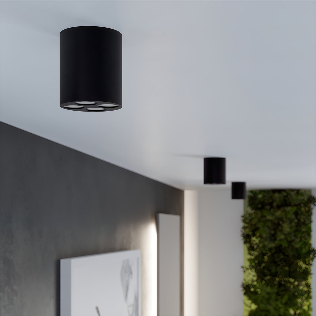 Deckenleuchte - Spot - Strahlerd ZOE schwarz LED Sollux Lighting