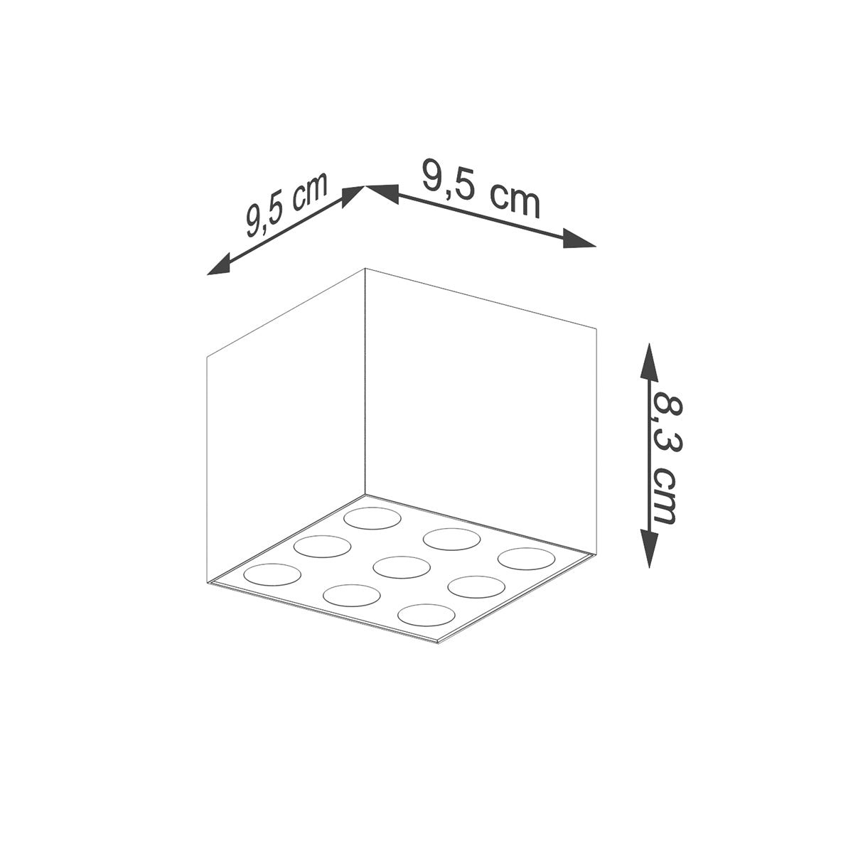 Deckenleuchte - Spot - Strahlerd OZZY schwarz LED Sollux Lighting