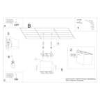 Deckenleuchte - Spot - Strahlerd OZZY schwarz LED Sollux Lighting