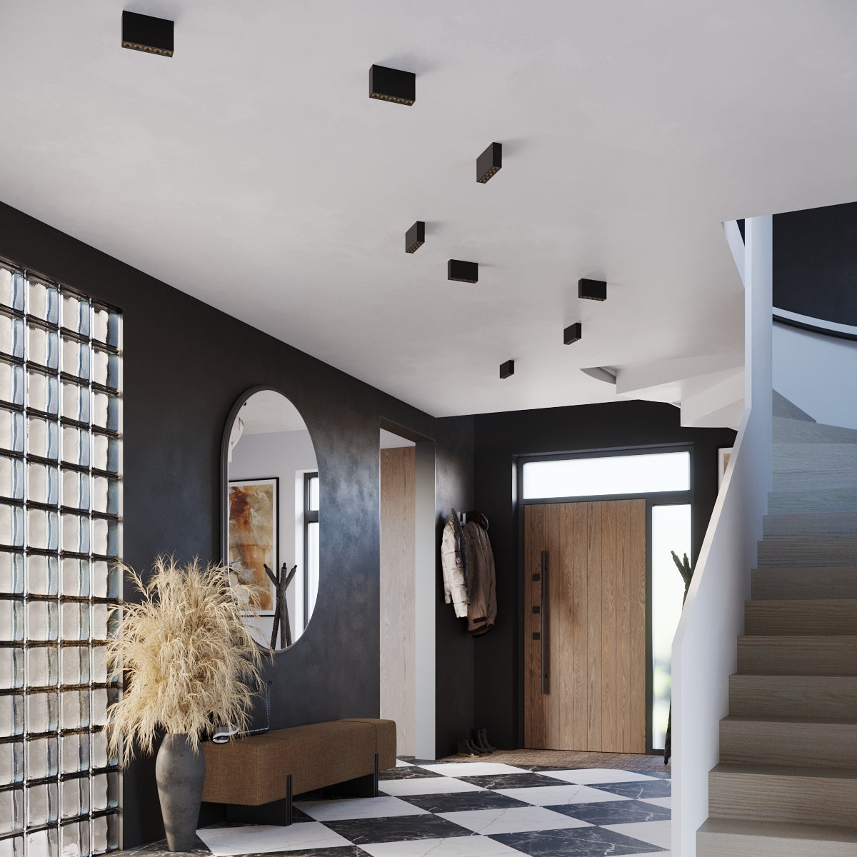 Deckenleuchte - Spot - Strahlerd SOLE schwarz LED Sollux Lighting