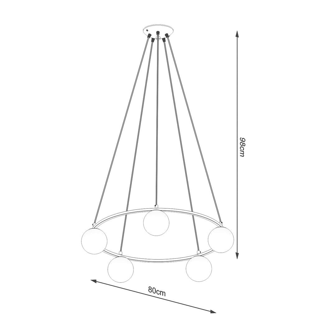 Pendelleuchte YOLI 5 Sollux Lighting