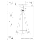 Pendelleuchte YOLI 5 Sollux Lighting